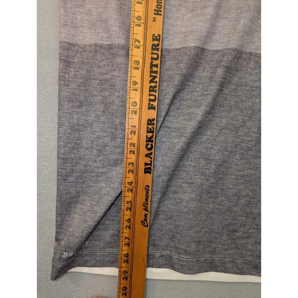 Nike Tiger Woods Collection Polo Shirt Mens L Gray Designer Performance Golf - Picture 3 of 6